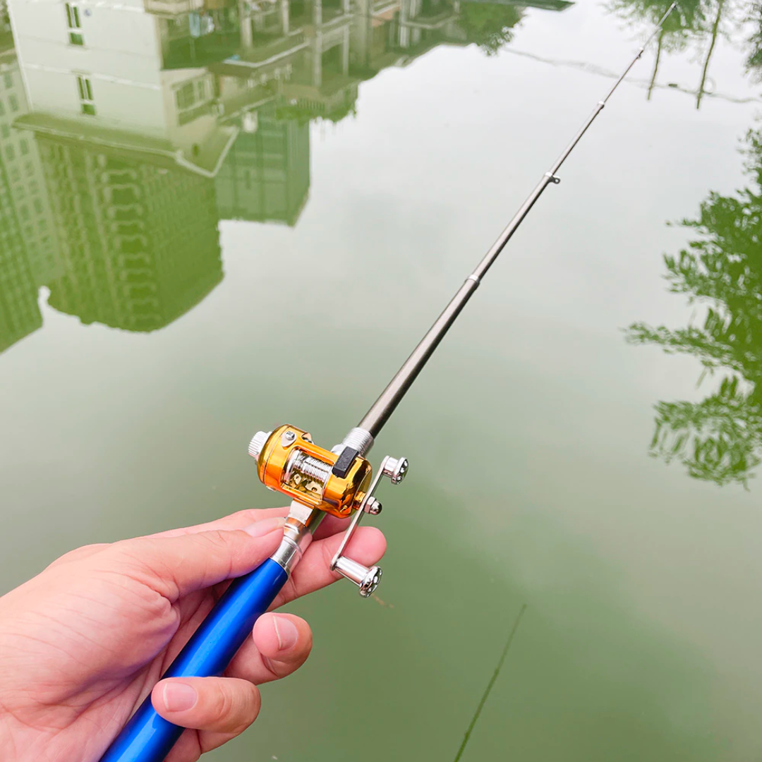 2023 Pocket Size Fishing Rod Fishing Rod And Reel Combo Set Telescopic  Pocket Pen Fishing Rod With Mini Trolling Reel