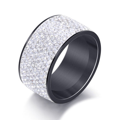 HarmonyCircle - Full Crystal Stainless Steel Ring