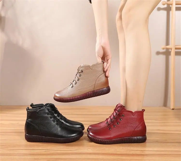 Lace Up Ankle Boots - The Oran Store