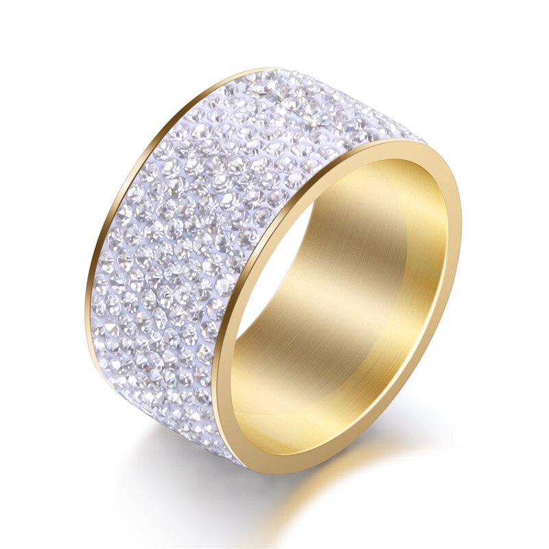 HarmonyCircle - Full Crystal Stainless Steel Ring