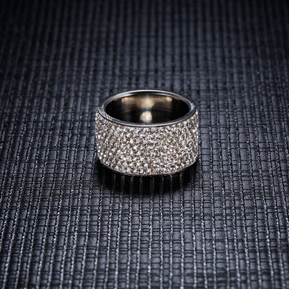 HarmonyCircle - Full Crystal Stainless Steel Ring