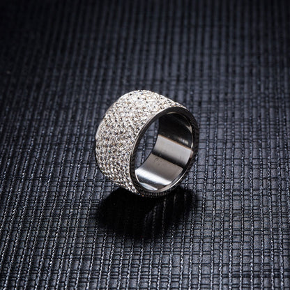 HarmonyCircle - Full Crystal Stainless Steel Ring