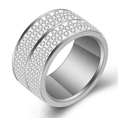 HarmonyCircle - Full Crystal Stainless Steel Ring
