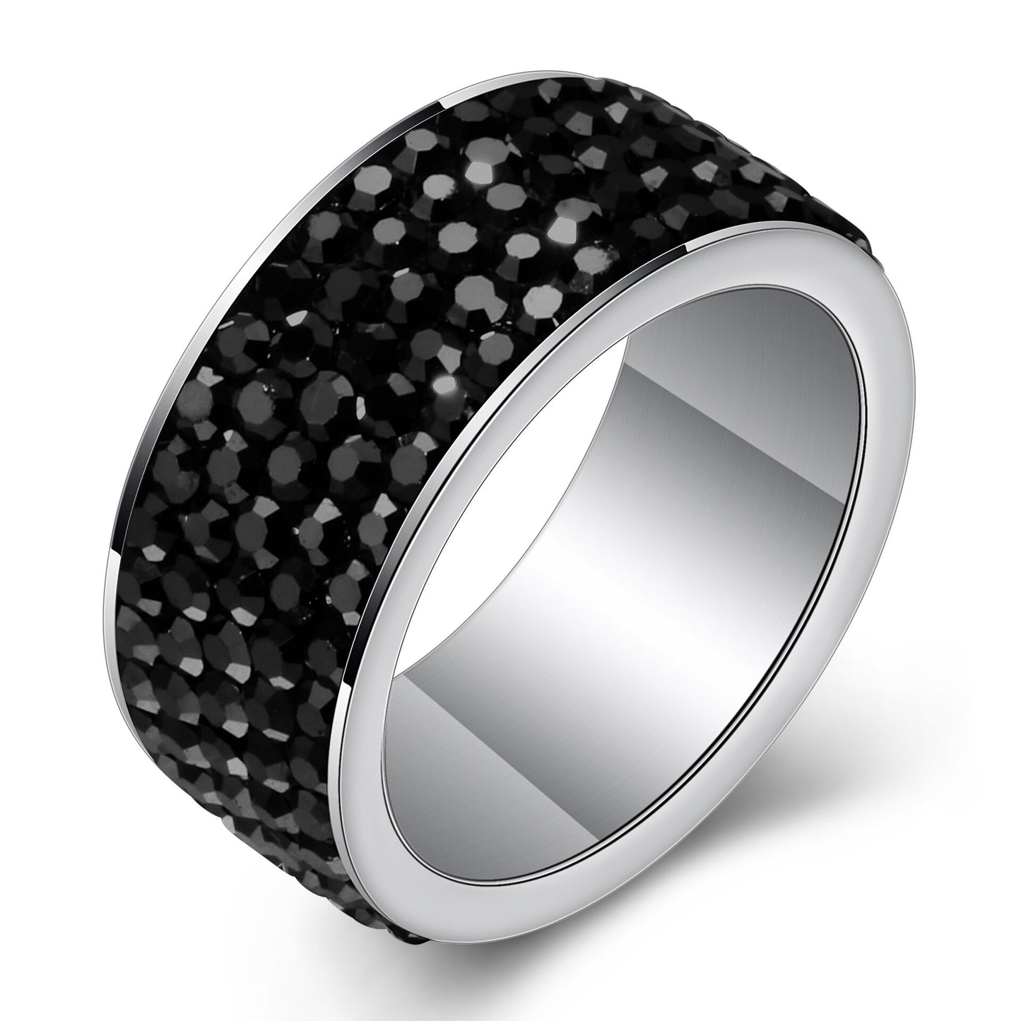 HarmonyCircle - Full Crystal Stainless Steel Ring