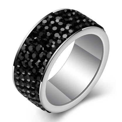 HarmonyCircle - Full Crystal Stainless Steel Ring