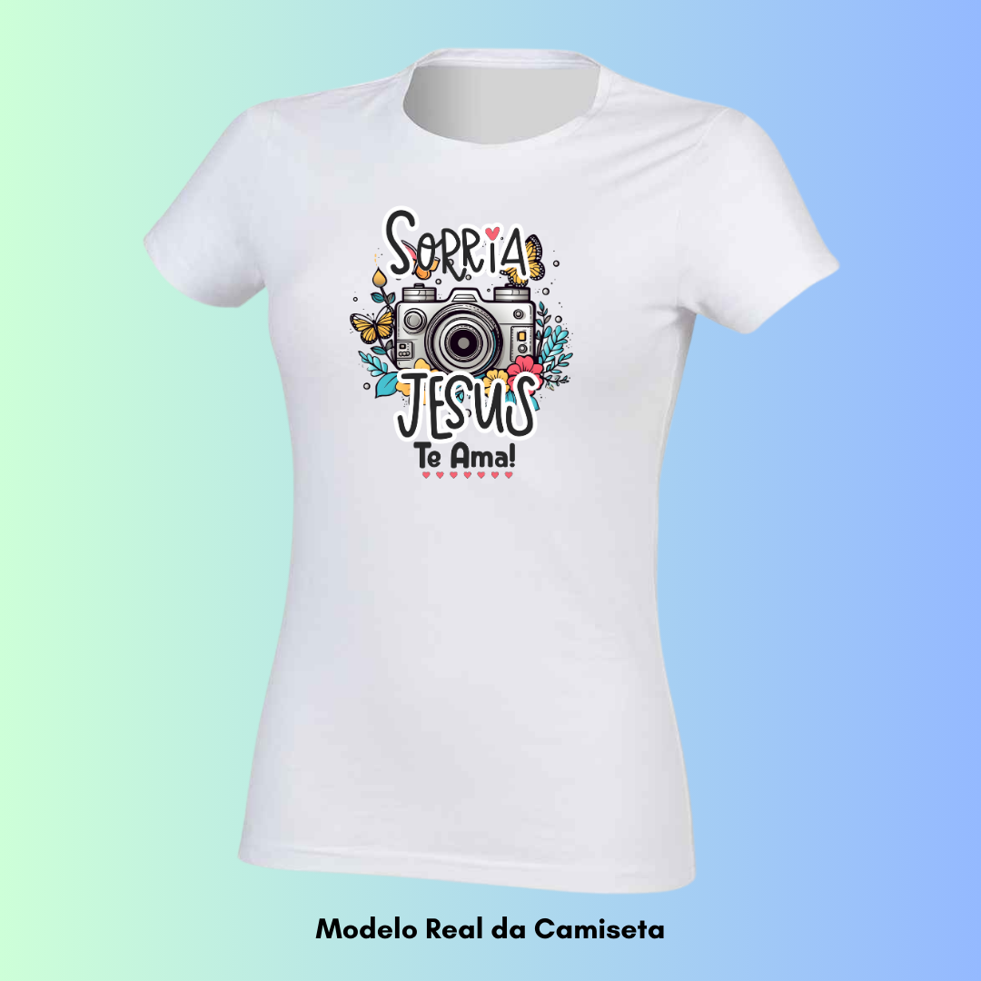 T-Shirt Feminina Câmera