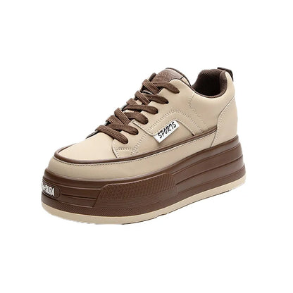 Leather Platform Sneakers