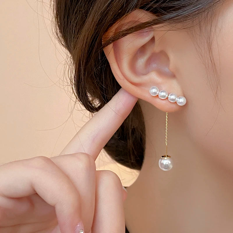 Pearl Earring with Pendant