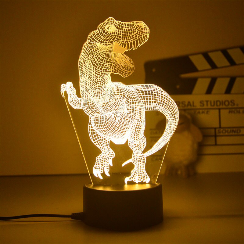 DinoGlow - 3D LED Dinosaur Lamp