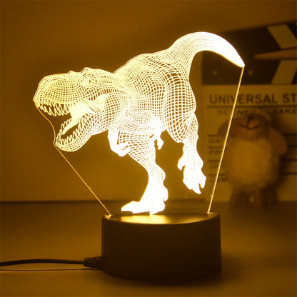 DinoGlow - 3D LED Dinosaur Lamp