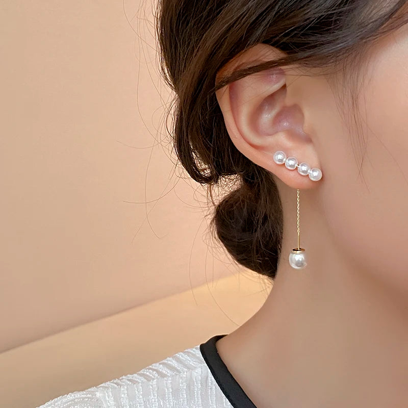 Pearl Earring with Pendant