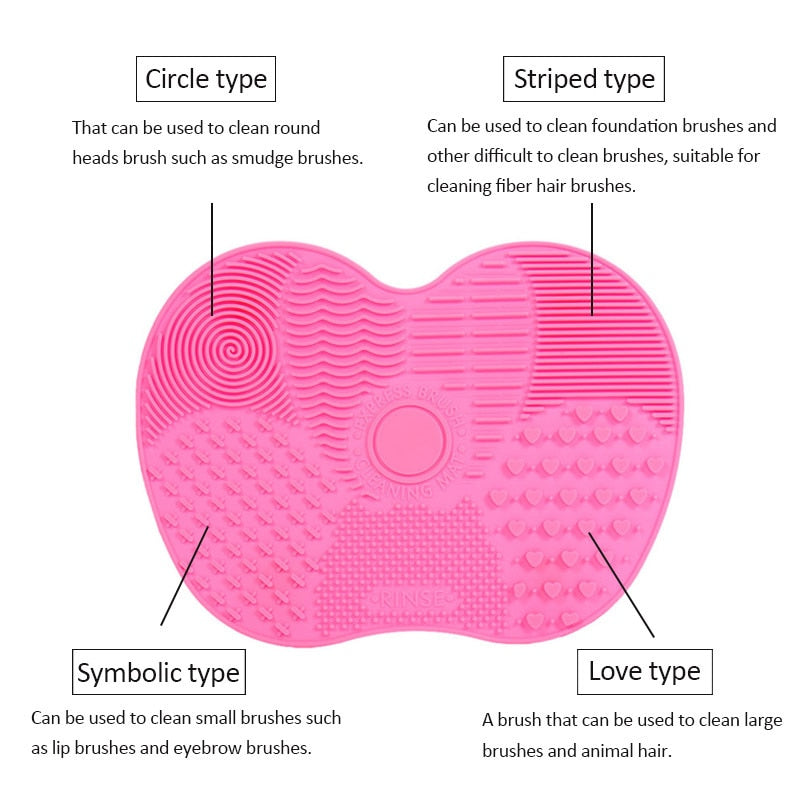 Silicone Mat - Cleaner Makeup Brushes